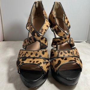 Vince Camuto Melva Leopard Print Platform Heels